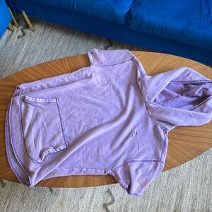Short Sleeve Hollister Purple Hoodie